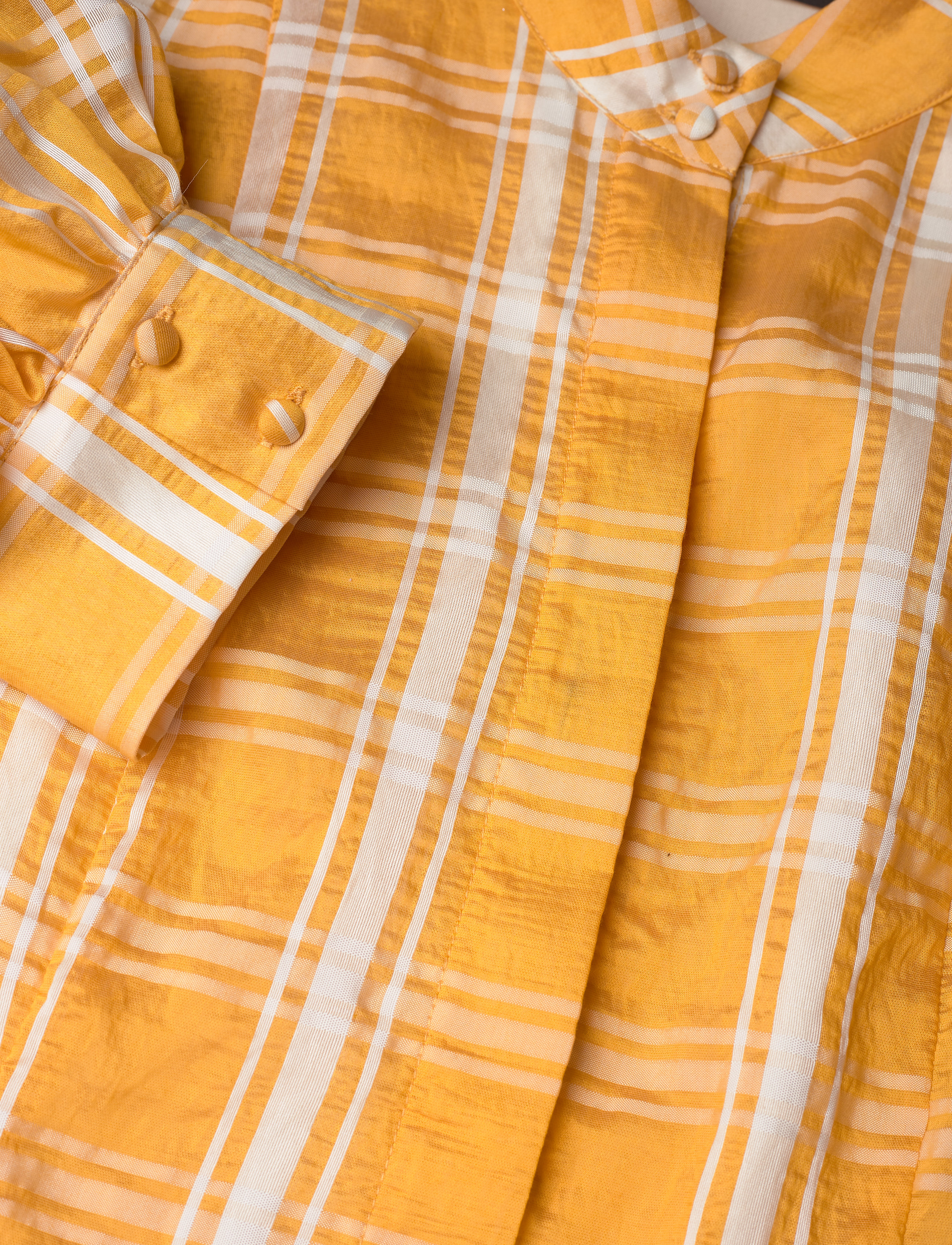 Bruuns Bazaar - Camille Monique dress - hemdkleider - orange check - 2