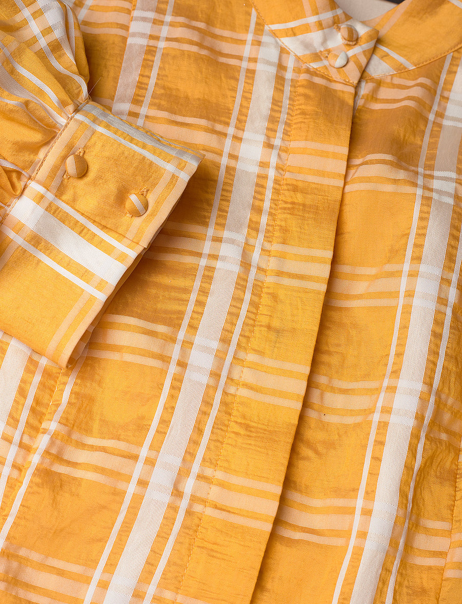 Bruuns Bazaar - Camille Monique dress - hemdkleider - orange check - 2