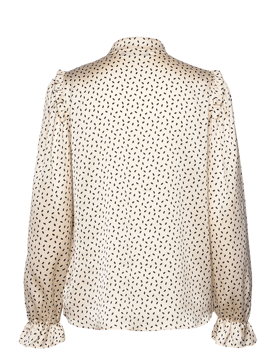Bruuns Bazaar - AcaciaBBFria shirt - cream/black dot print - 2