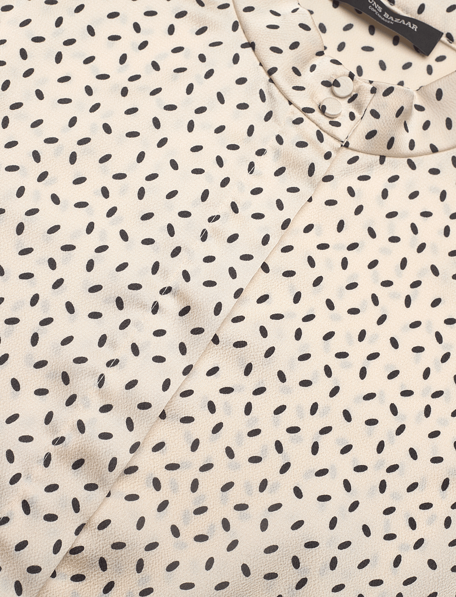 Bruuns Bazaar - AcaciaBBFria shirt - cream/black dot print - 3