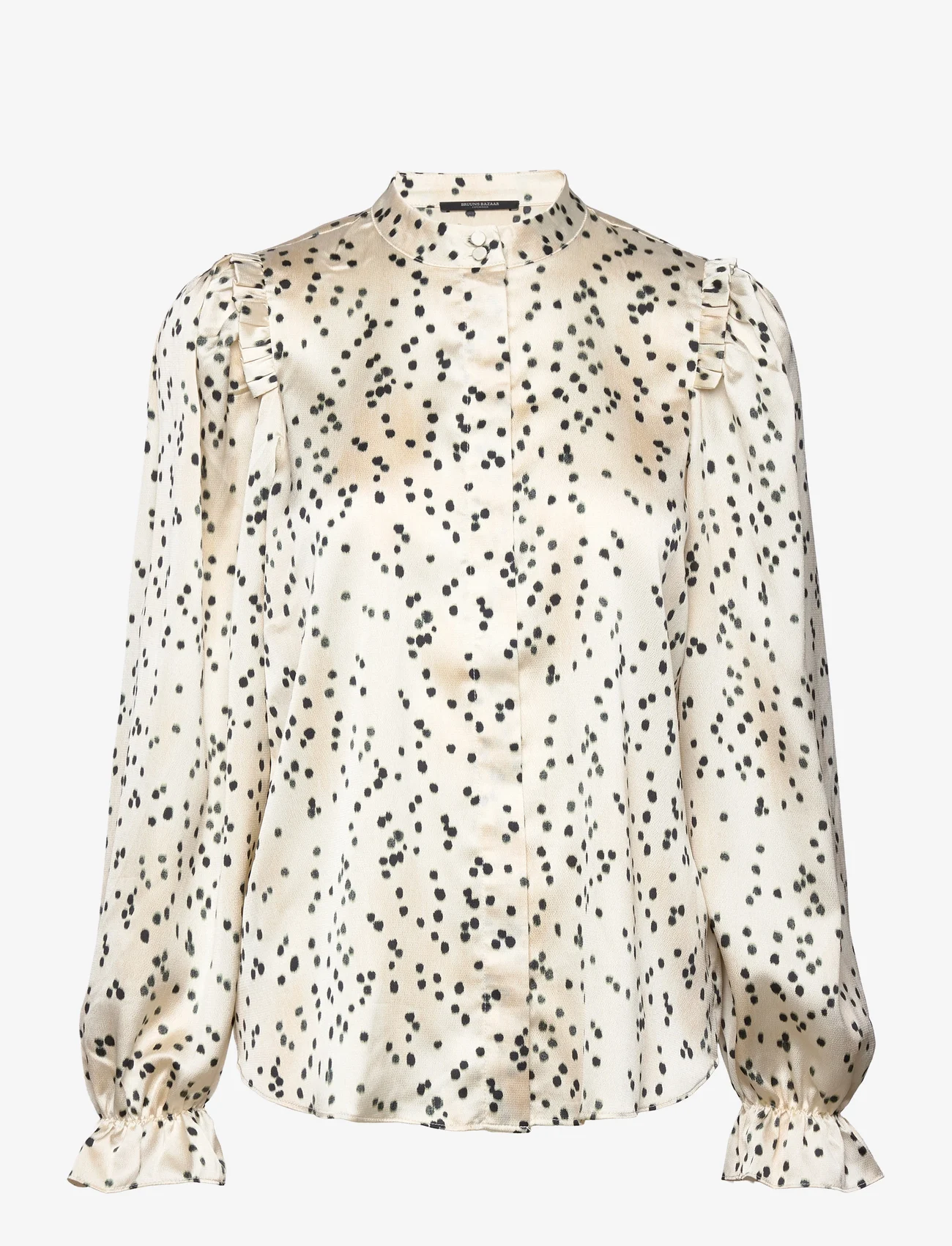 Bruuns Bazaar - AcaciaBBFria shirt - långärmade skjortor - white cream aop - 0