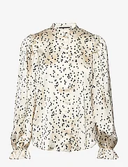 Bruuns Bazaar - AcaciaBBFria shirt - langermede skjorter - white cream aop - 0