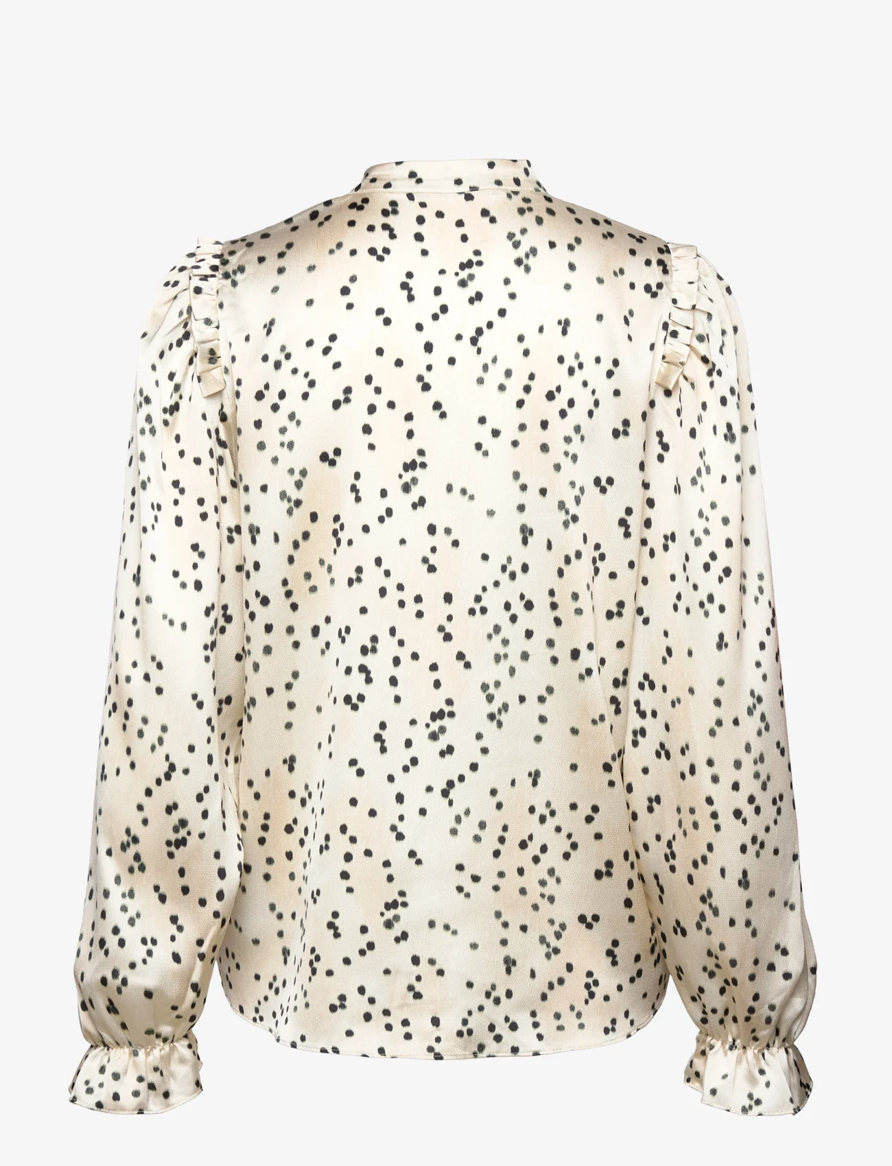 Bruuns Bazaar - AcaciaBBFria shirt - langermede skjorter - white cream aop - 1
