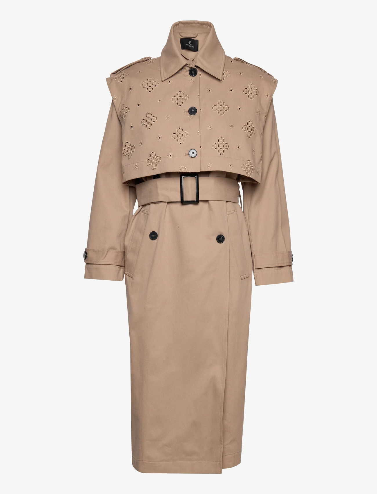 Bruuns Bazaar - Campa Iva coat - pavasarinės striukės - roasted grey khaki - 0