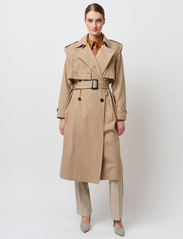 Bruuns Bazaar - Campa Iva coat - pavasarinės striukės - roasted grey khaki - 2