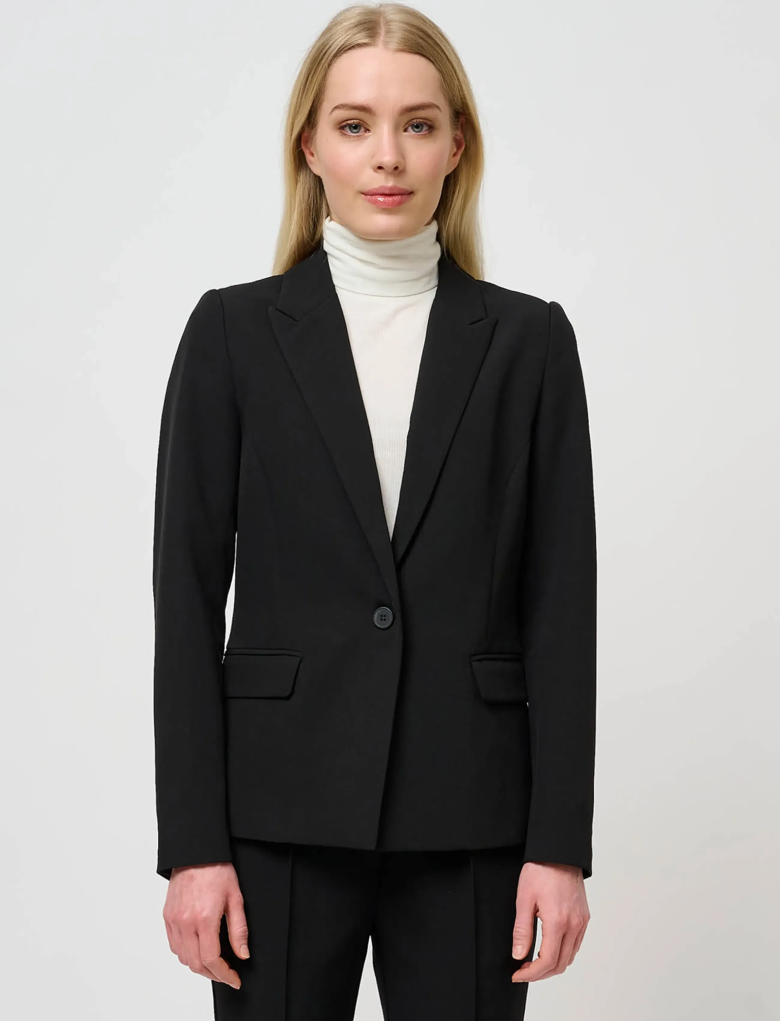 Bruuns Bazaar - RubySusBBAlberte blazer - enkeltradede blazere - black - 1
