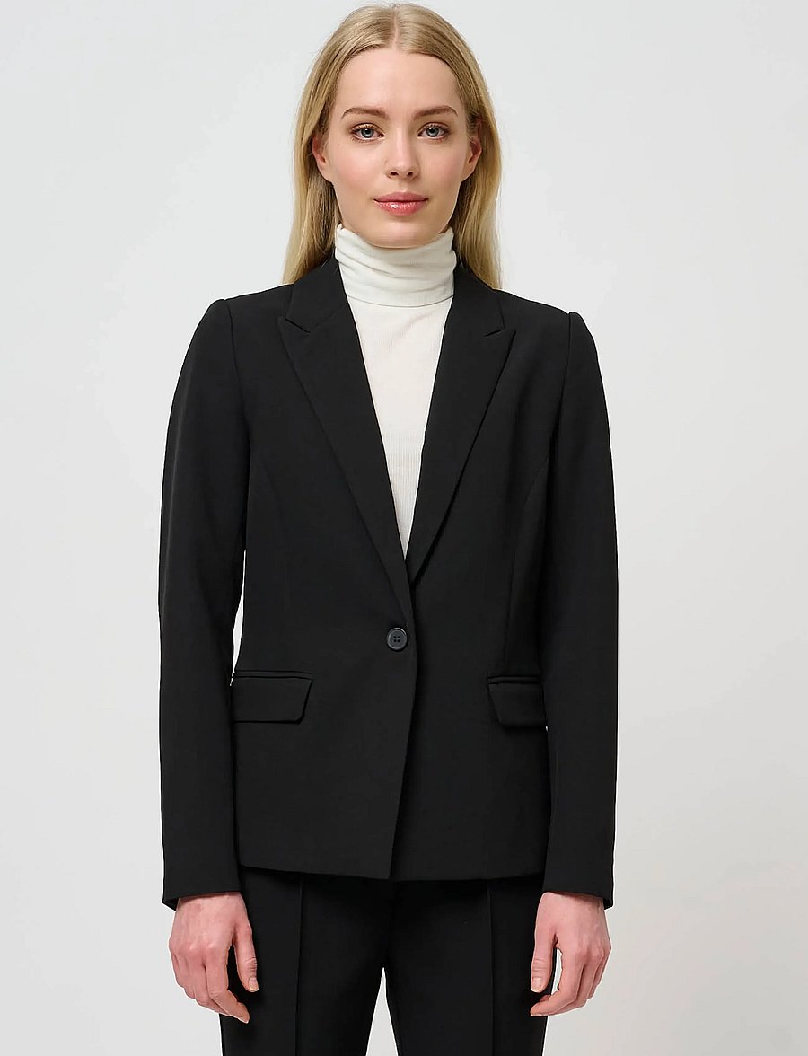 Bruuns Bazaar - RubySusBBAlberte blazer - enkeltradede blazere - black - 1