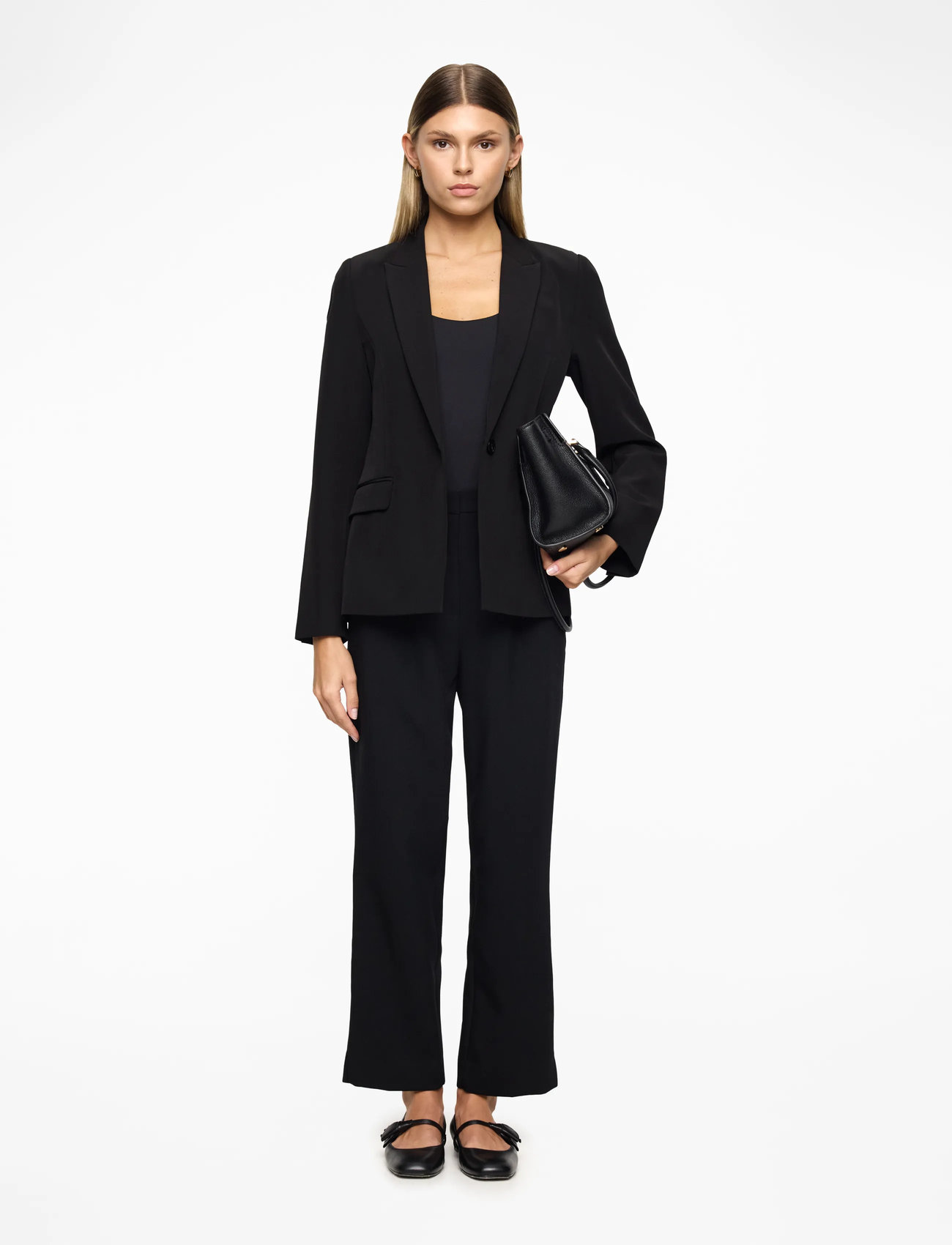 Bruuns Bazaar - RubySusBBAlberte blazer - enkelknäppta kavajer - black - 2