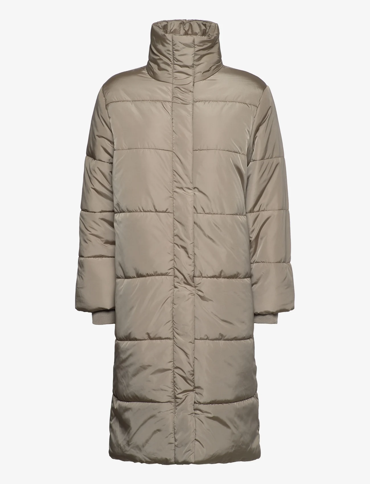 Bruuns Bazaar - Niella B Lucky coat - vinterjakker - roasted grey khaki - 0