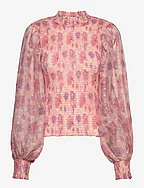 Hyssop Silke blouse - PINK PRINT
