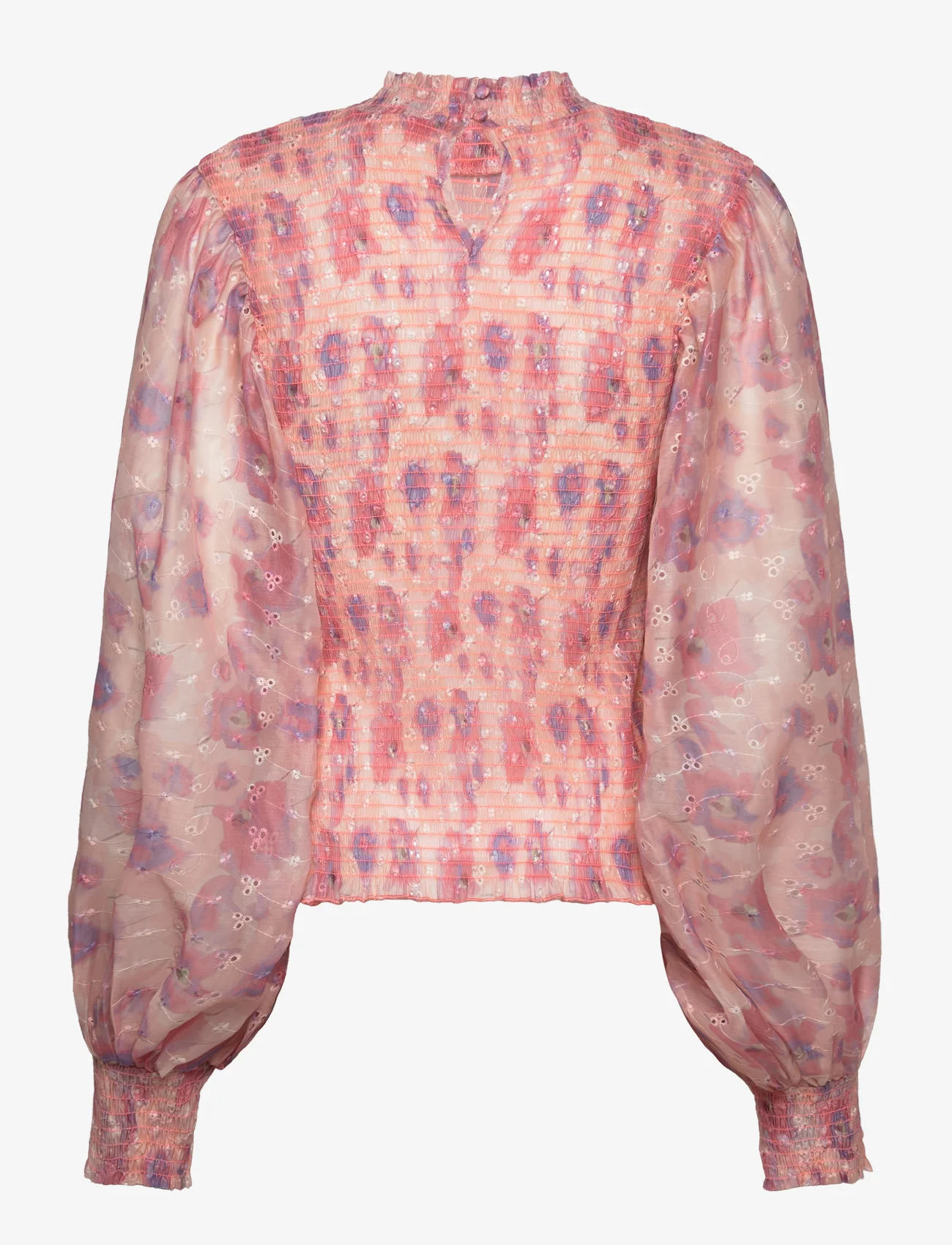 Bruuns Bazaar - Hyssop Silke blouse - pink print - 1