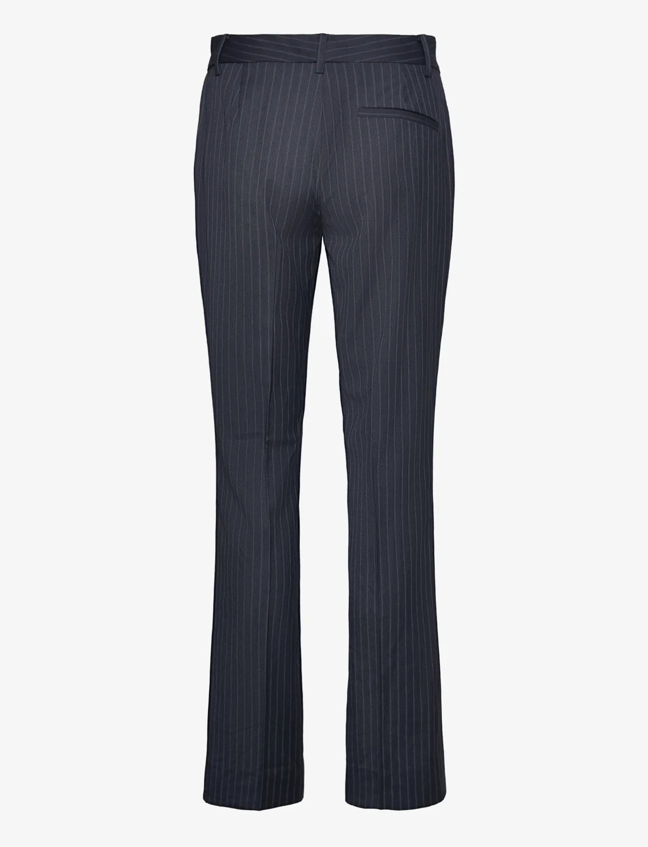 Bruuns Bazaar - Bluestar Linora pants - dalykinio stiliaus kelnės - blue pinstripe - 1
