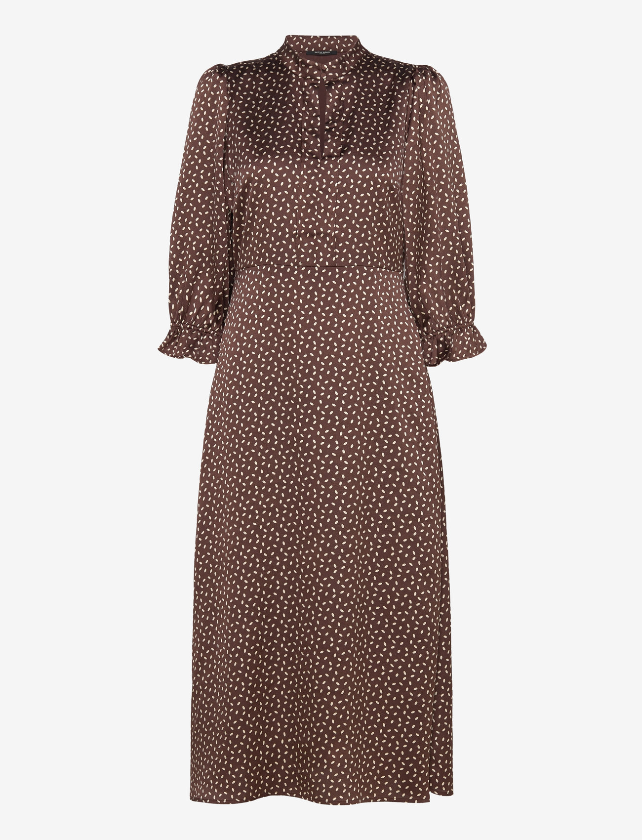 Bruuns Bazaar - AcaciaBBClarena dress - brown/cream dot print - 1