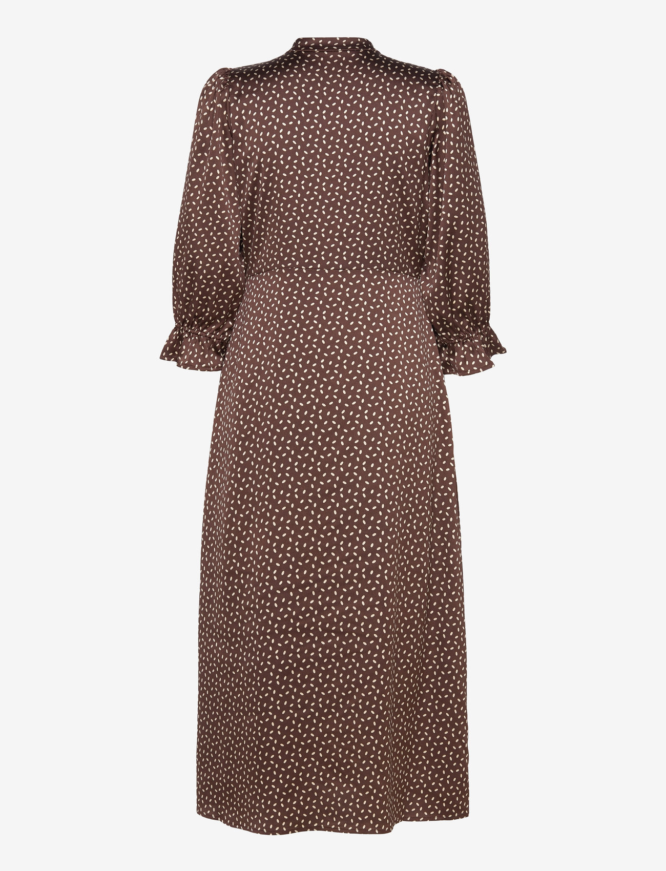 Bruuns Bazaar - AcaciaBBClarena dress - brown/cream dot print - 2
