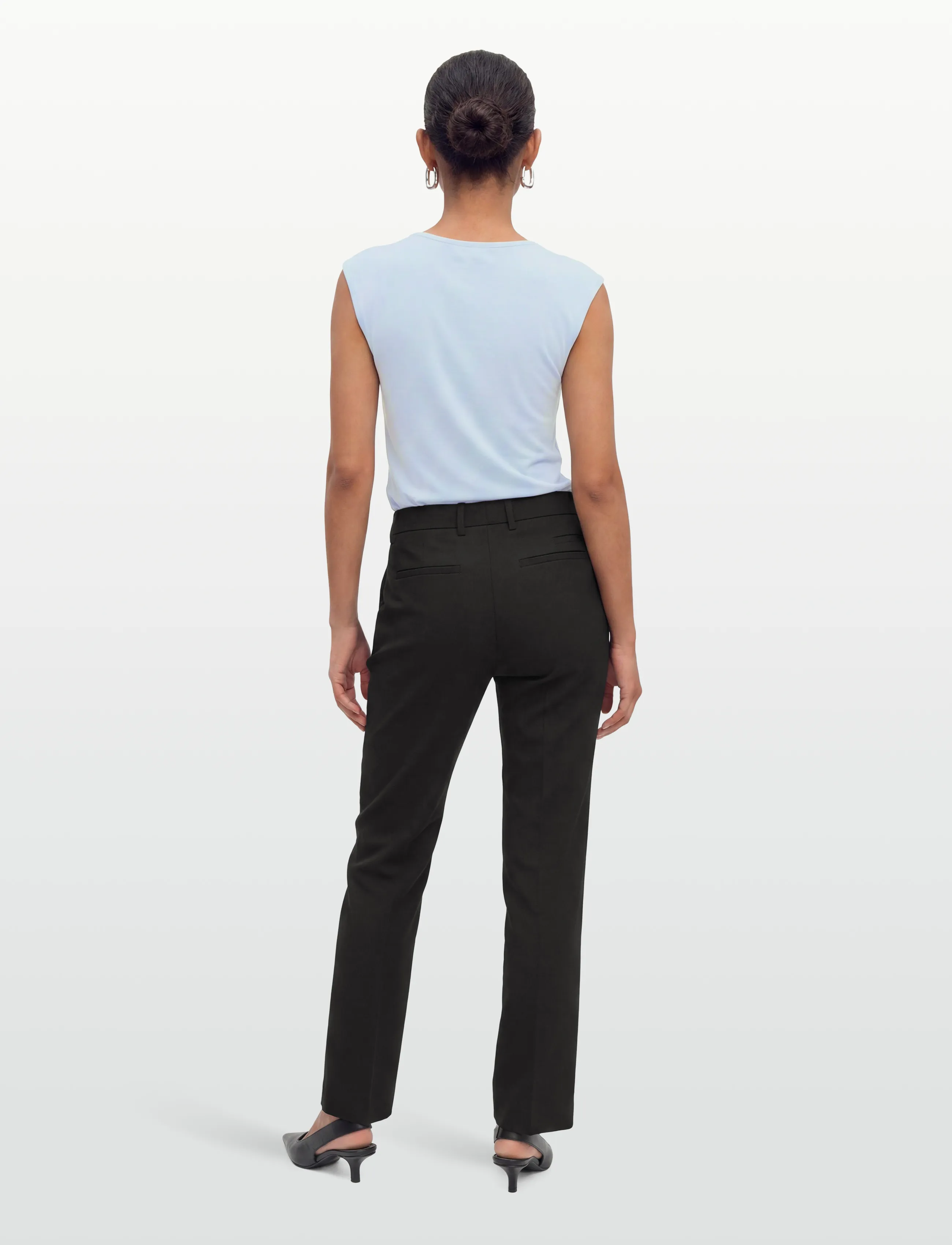 Bruuns Bazaar - RubySusBBMagica pants - straight leg hosen - black - 4