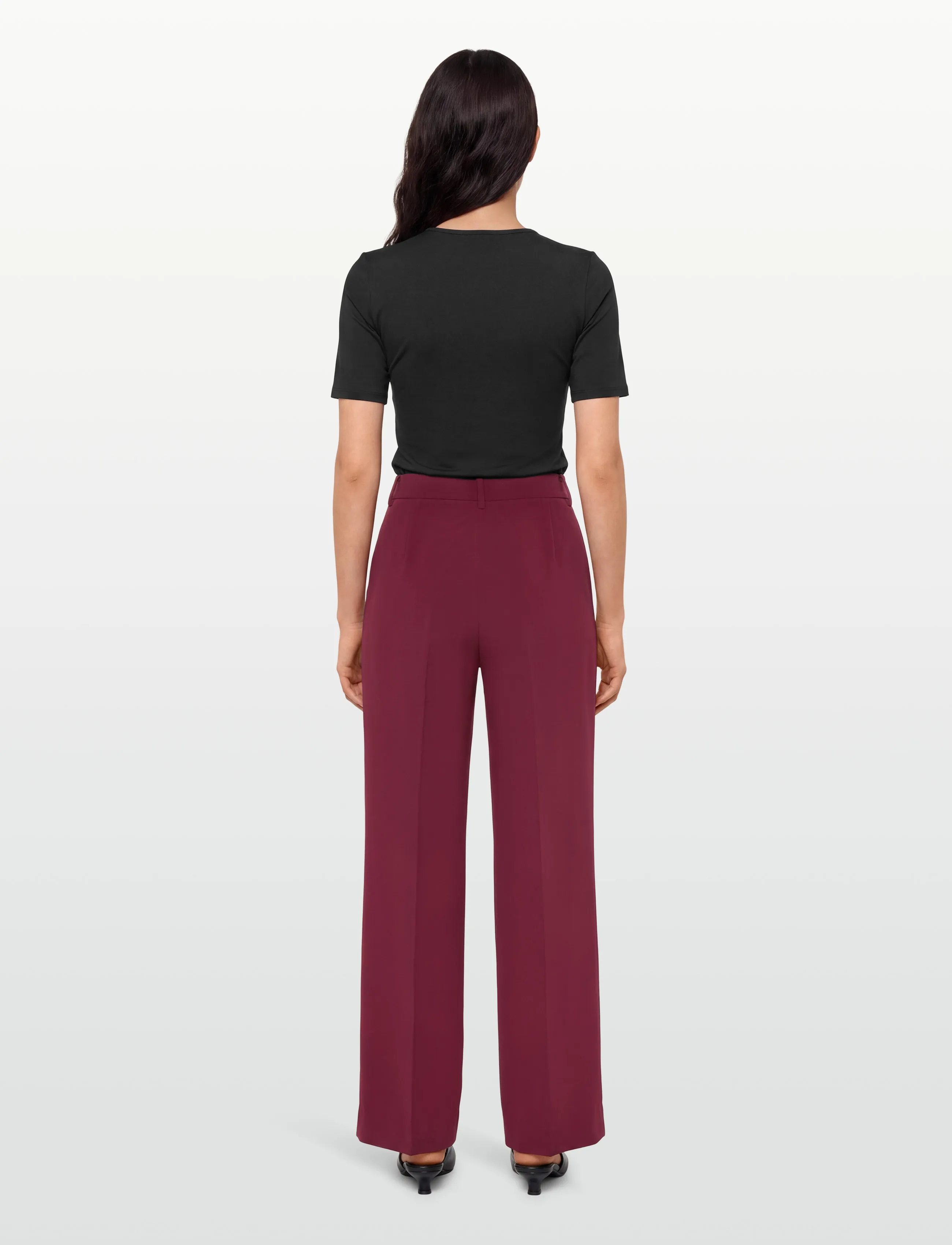 Bruuns Bazaar - BrassicaBBEleza pants - tailored trousers - burgundy - 4