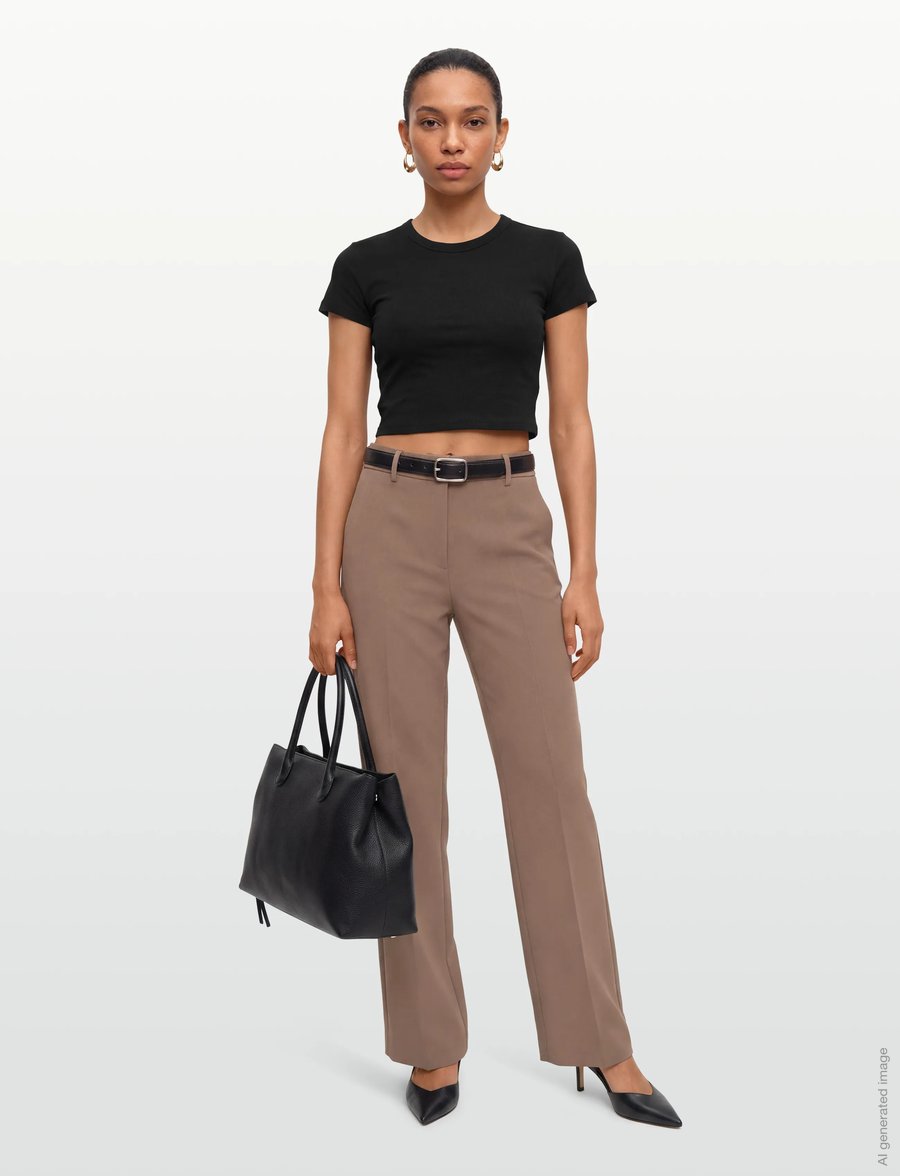 Bruuns Bazaar - BrassicaBBEleza pants - anzugshosen - shitake - 0