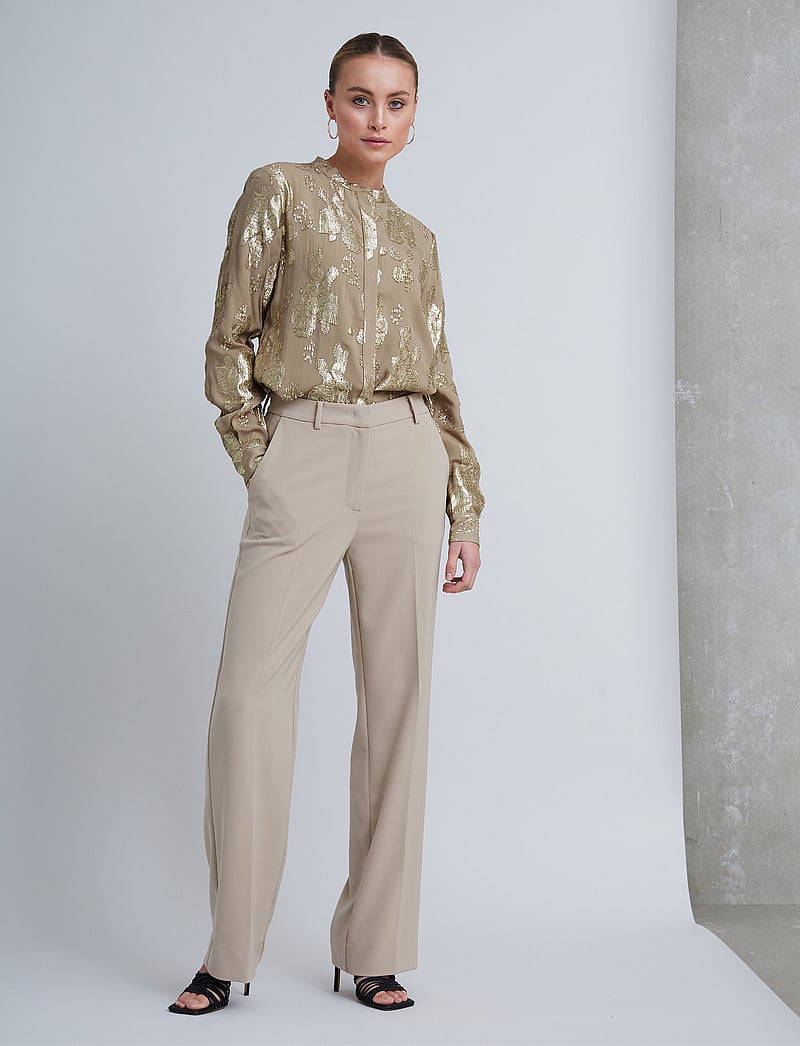 Bruuns Bazaar - BrassicaBBEleza pants - tailored trousers - silver mink - 0