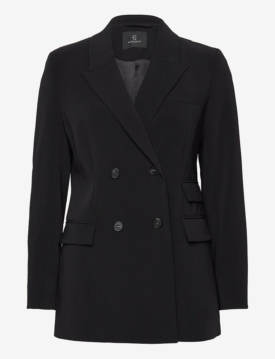 Bruuns Bazaar - BrassicaBBLinda blazer - dobbeltradede blazere - black - 1