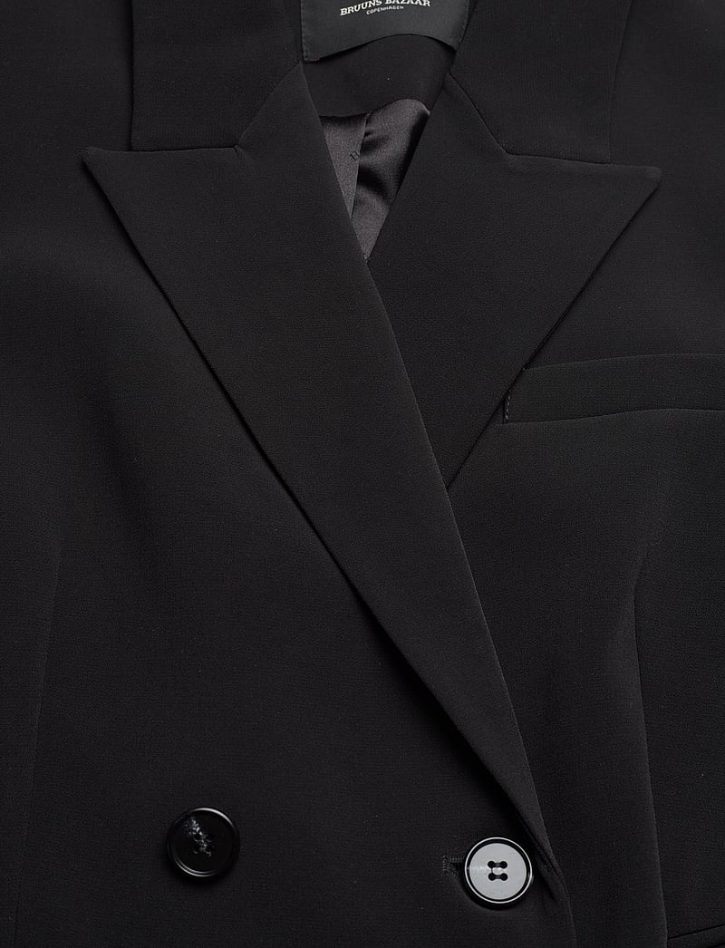 Bruuns Bazaar - Brassica Linda blazer - dobbeltradede blazere - black - 3