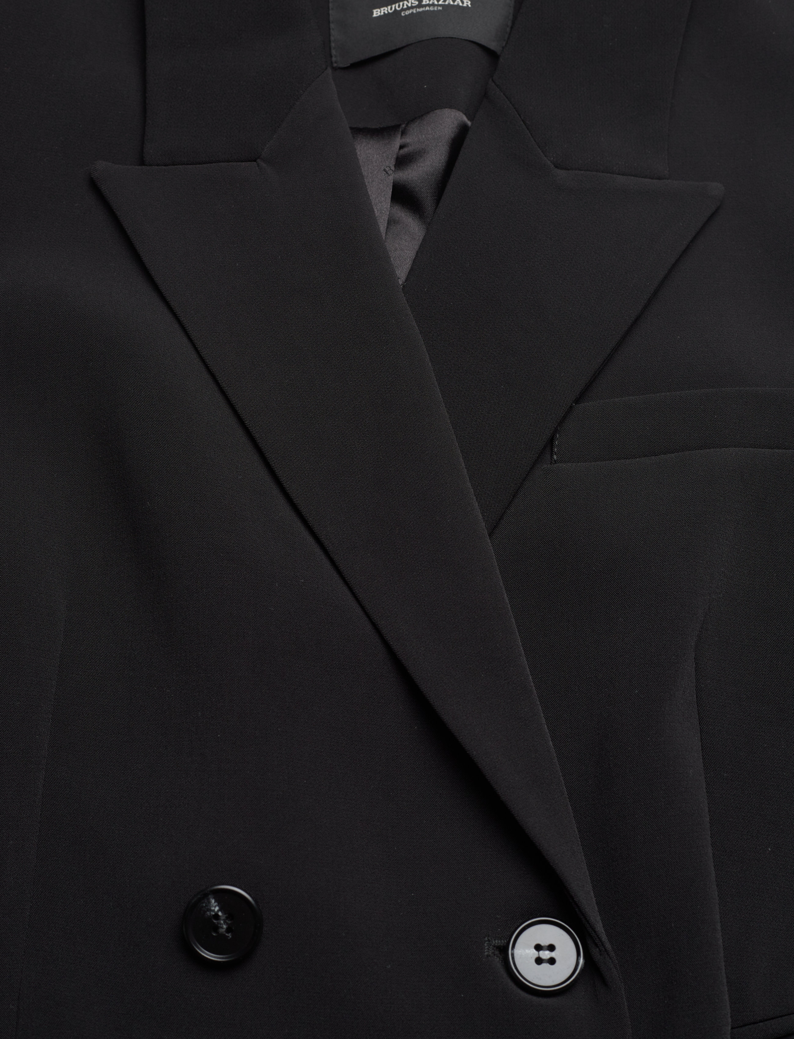Bruuns Bazaar - BrassicaBBLinda blazer - double breasted blazers - black - 3
