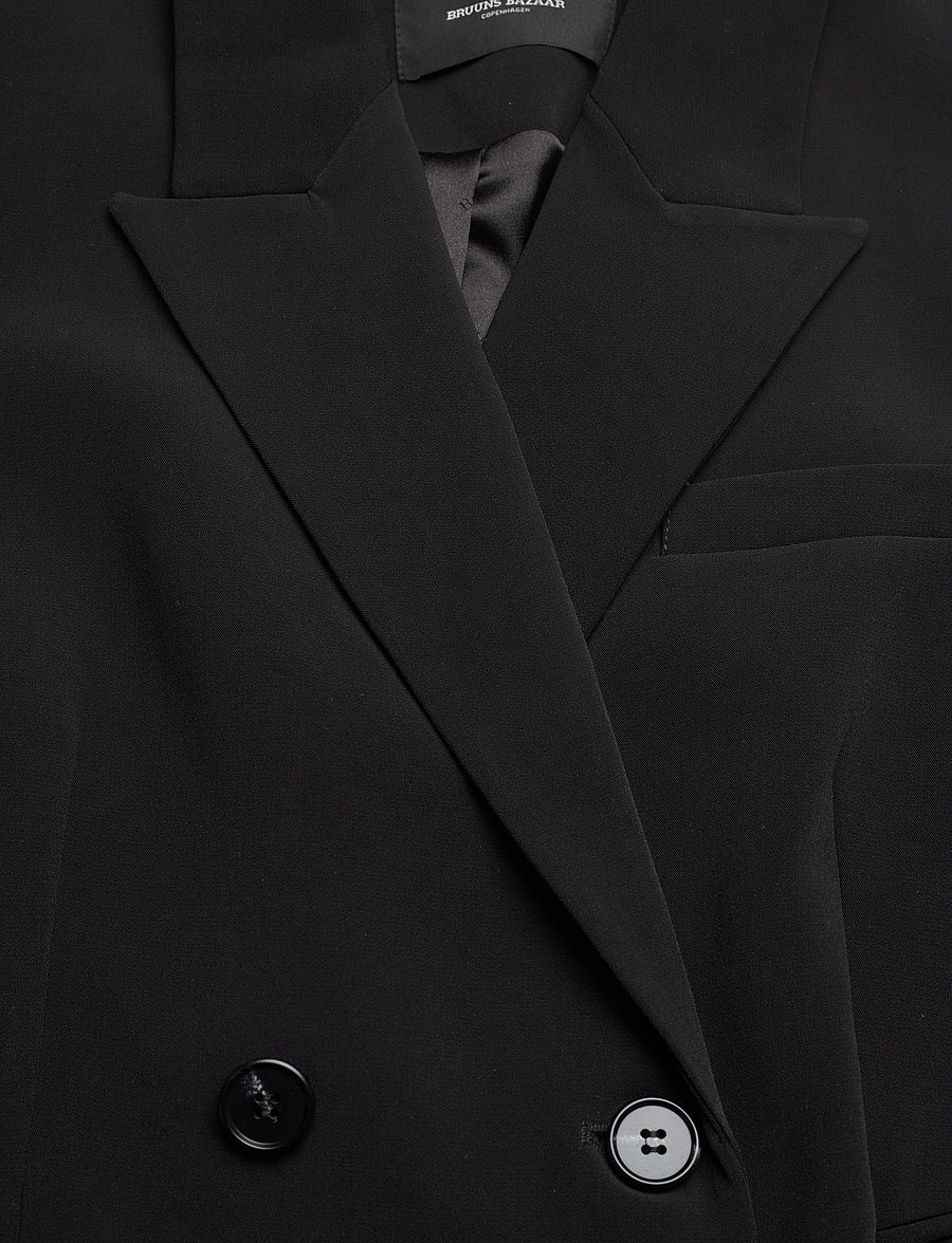 Bruuns Bazaar - BrassicaBBLinda blazer - dobbelspente blazere - black - 3