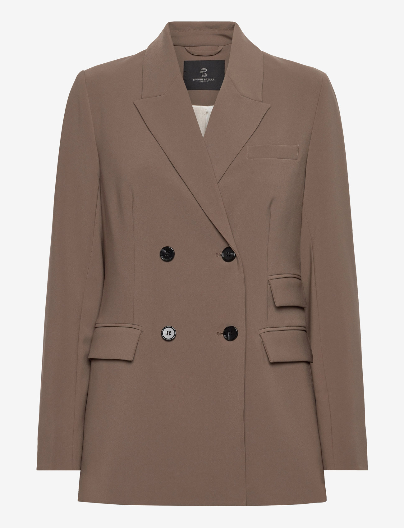 Bruuns Bazaar - BrassicaBBLinda blazer - double breasted blazers - shitake - 0