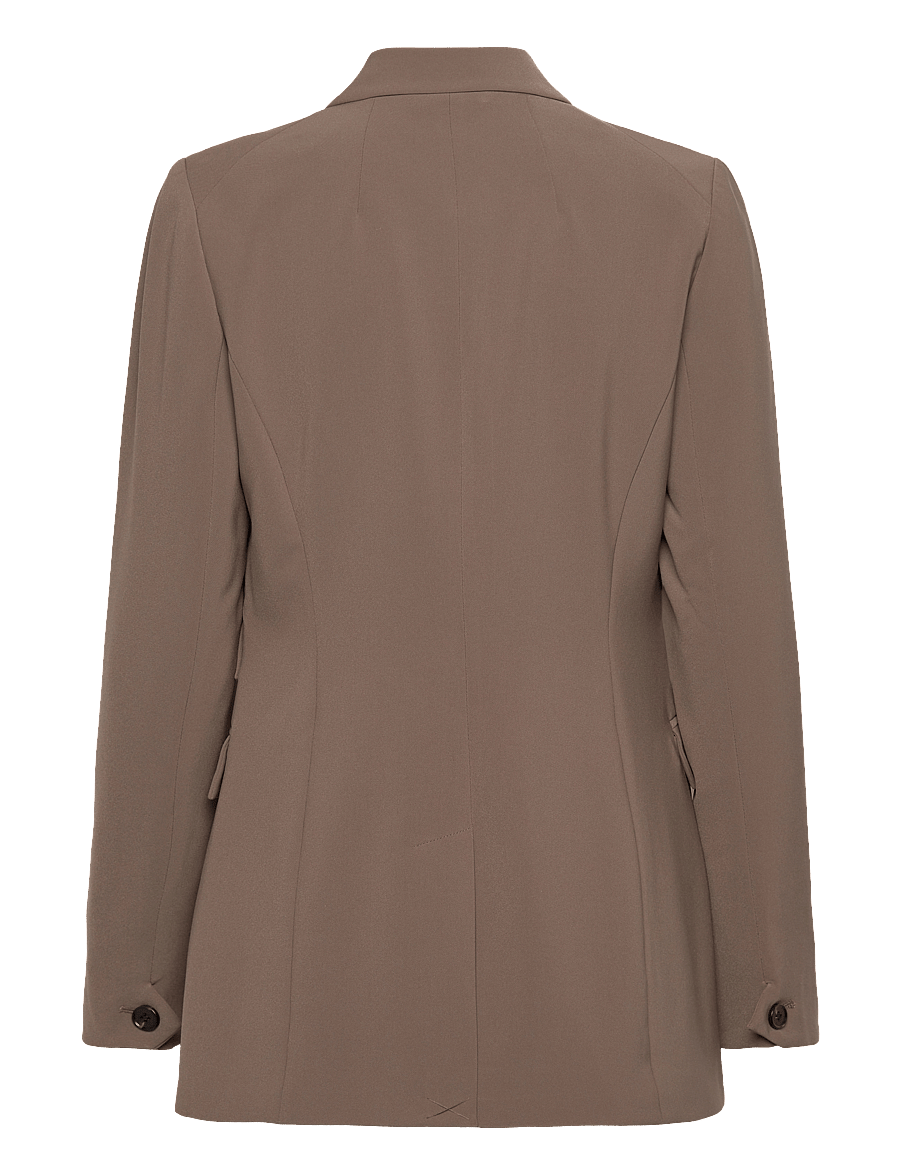Bruuns Bazaar - BrassicaBBLinda blazer - dobbeltradede blazere - shitake - 1