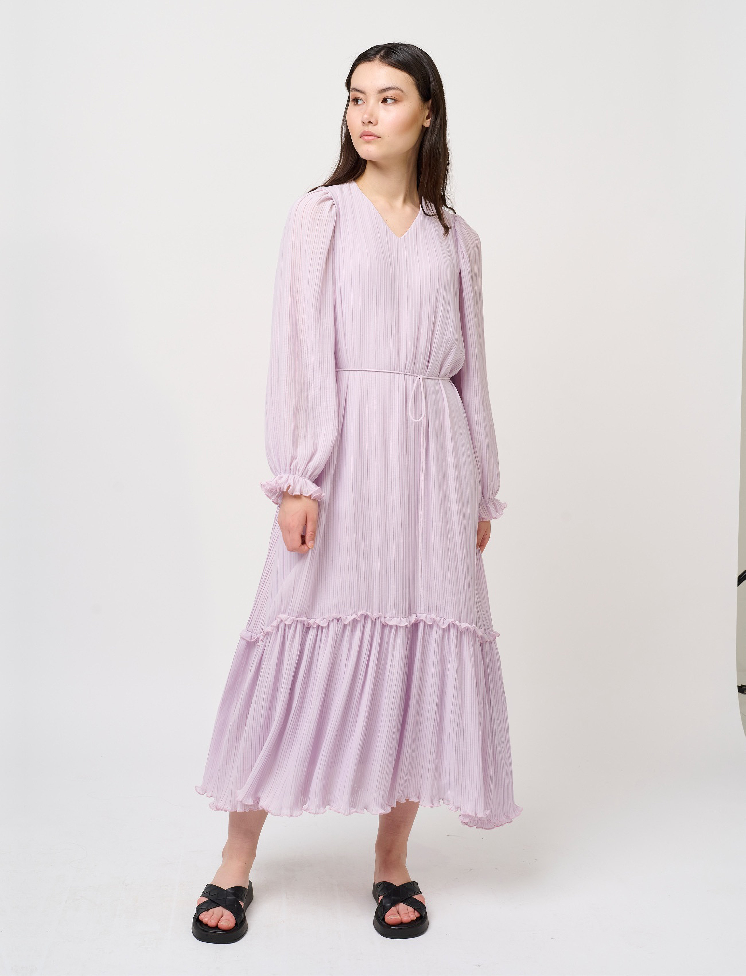 Bruuns Bazaar Hebe Hamida dress - Klänningar - PURPLE ROSE / purple