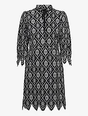 Bruuns Bazaar - Lantana Abama dress - midi-kleider - black w white - 0