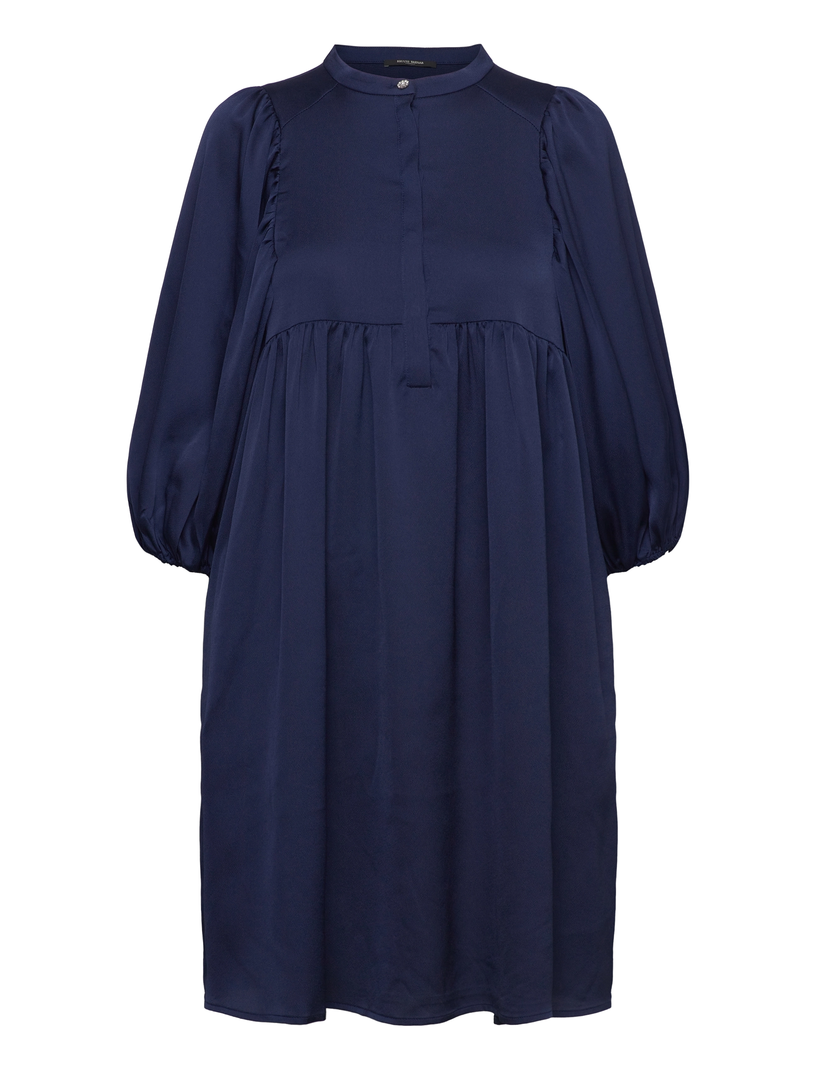 Bruuns Bazaar Acacia Sarina Dress, 34, Dresses, Marineblau - Knee-length & Midi, Frauen