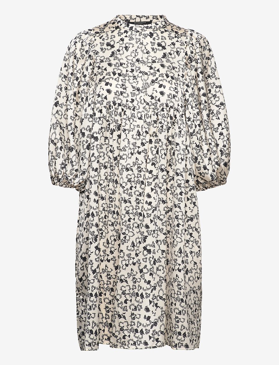 Bruuns Bazaar - Acacia Sarina dress - konfirmation - white cream aop - 1
