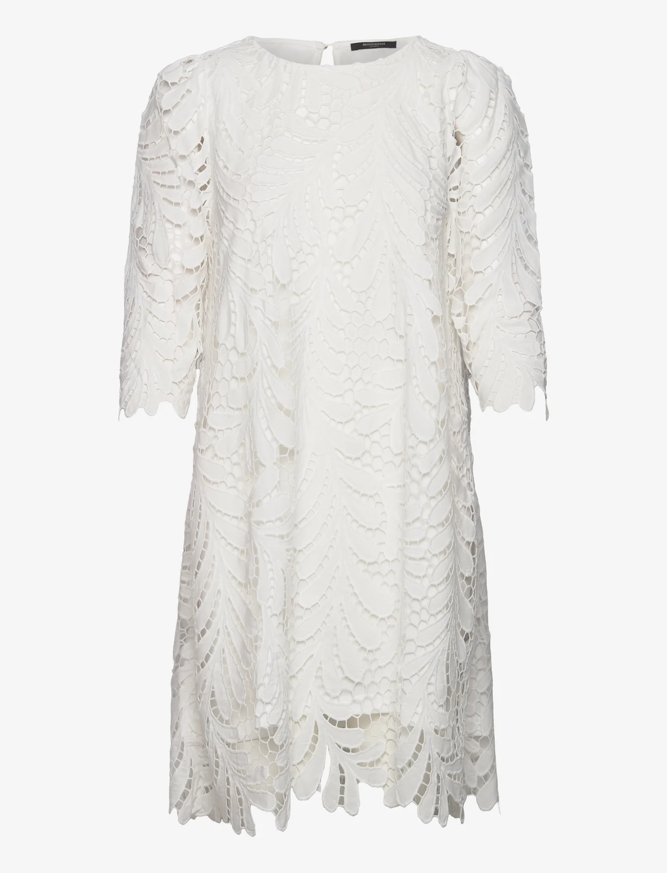 Bruuns Bazaar - Periwinkle Ina dress - sukienki koronkowe - snow white - 0