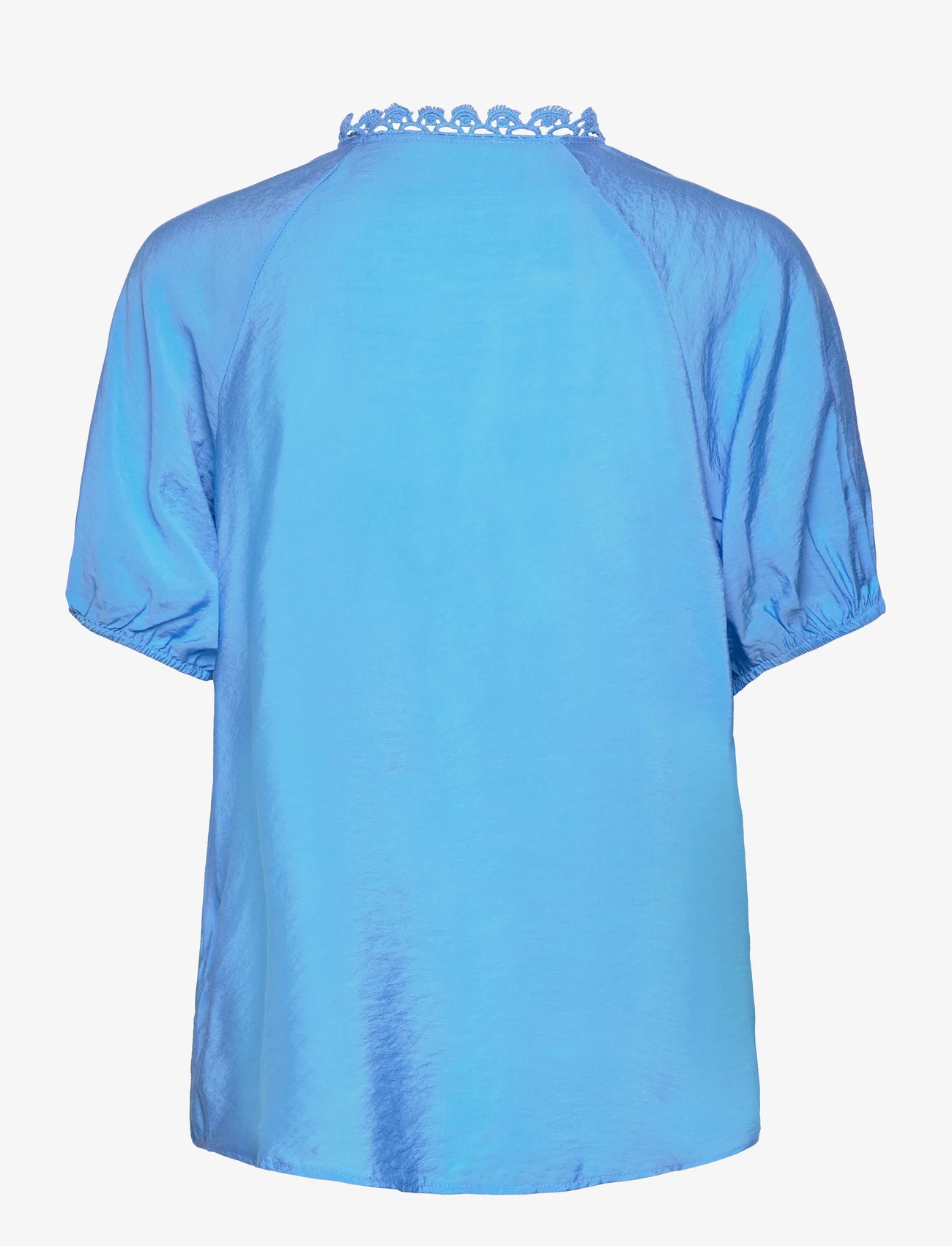 Bruuns Bazaar - RosebayBBKarly shirt - short-sleeved blouses - azure blue - 1