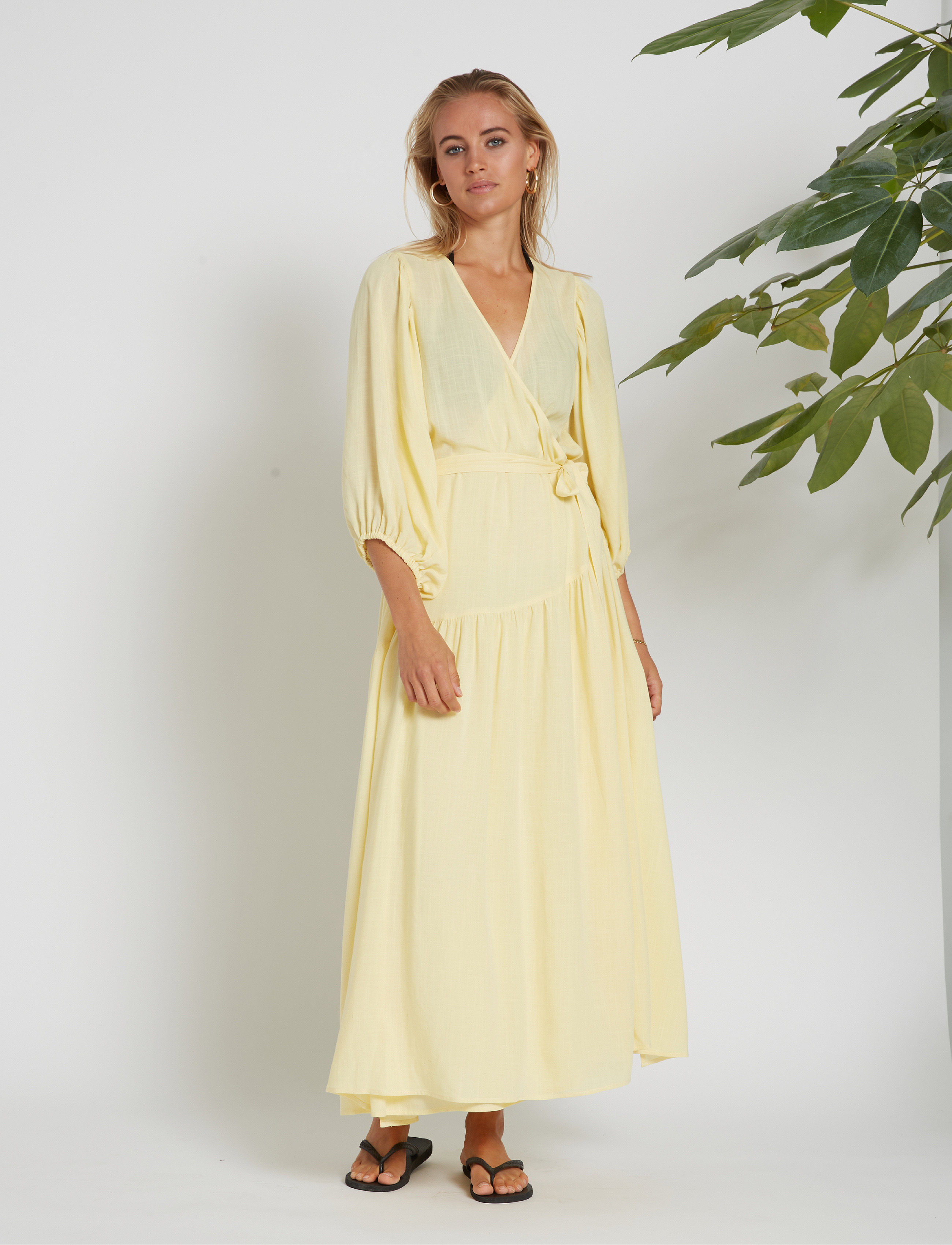 Bruuns Bazaar Lavatera Hania dress - Kleidid - PEAR SORBET / yellow