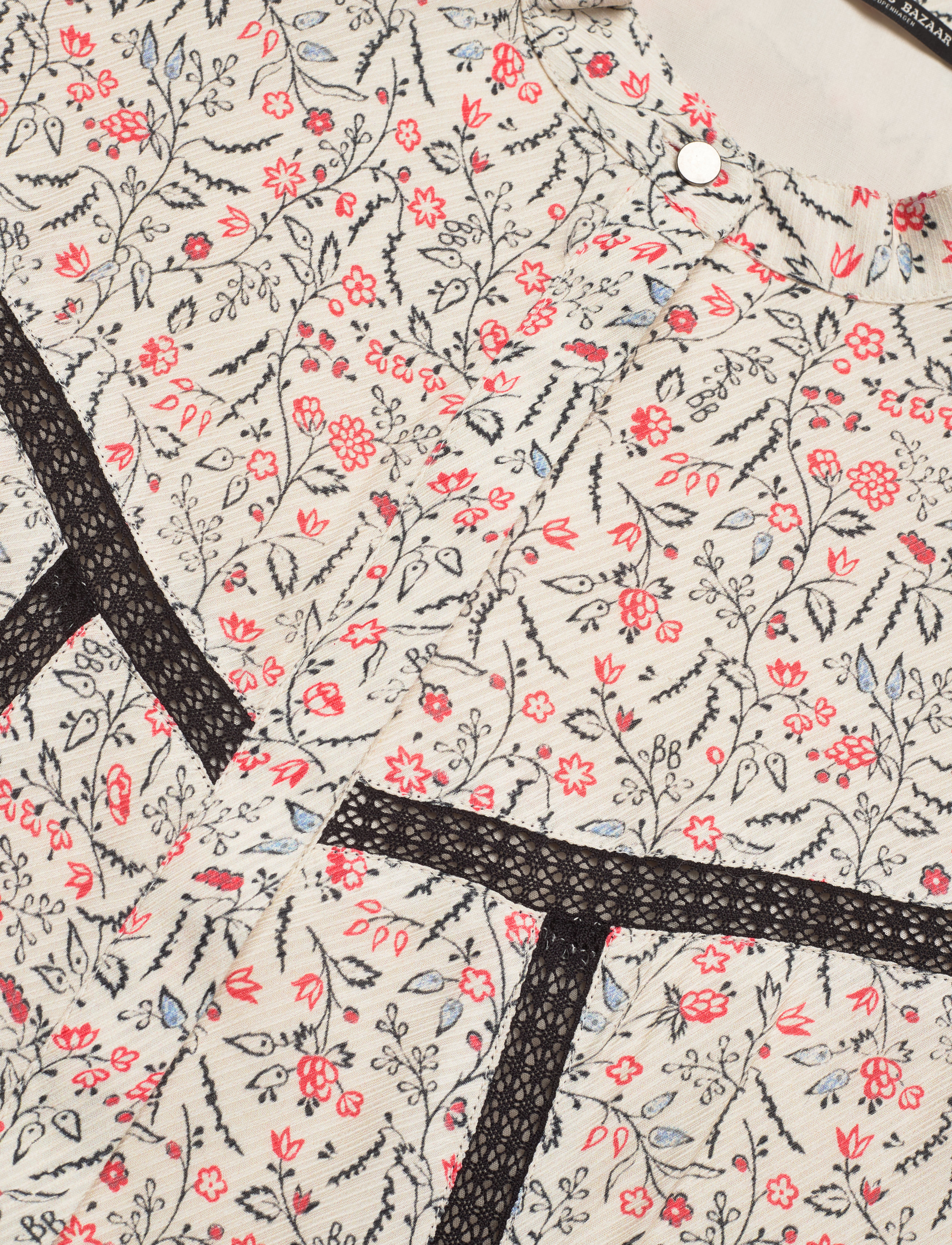 Bruuns Bazaar - Silene Leigh dress - korte kjoler - red flower - 3
