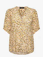 HasselBBLecia blouse - OLIVE PRINT