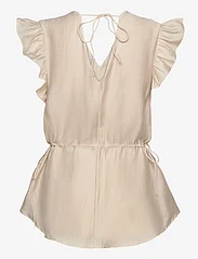 Bruuns Bazaar - Zaria Gisla blouse - kortermede bluser - bleached sand - 1