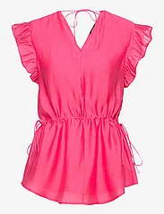 Bruuns Bazaar - Zaria Gisla blouse - short-sleeved blouses - virtual pink - 0