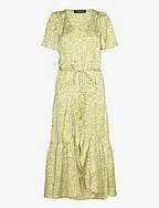 AcaciaBBHanielle dress - MOSS GREEN PRINT