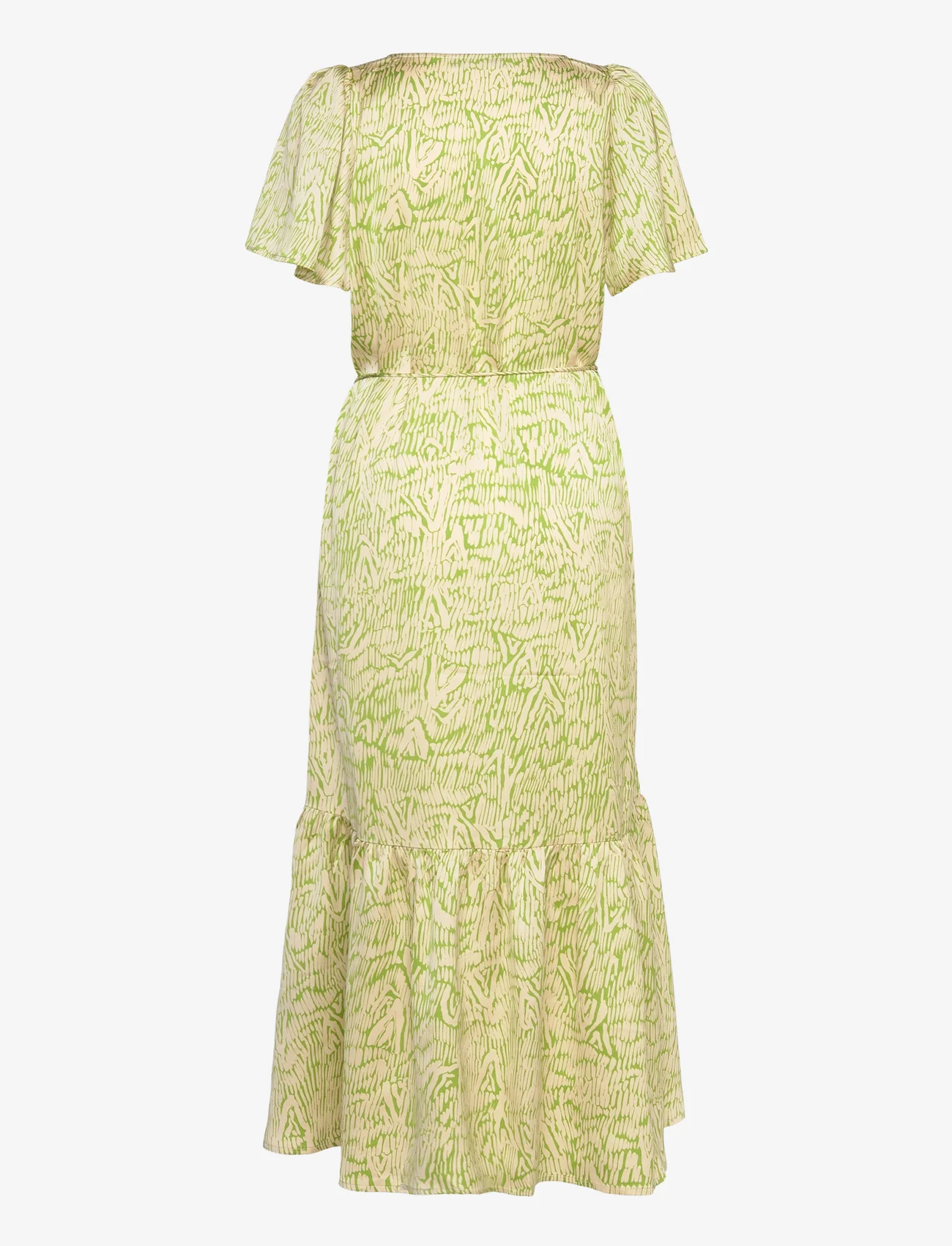 Bruuns Bazaar - AcaciaBBHanielle dress - midi jurken - moss green print - 1