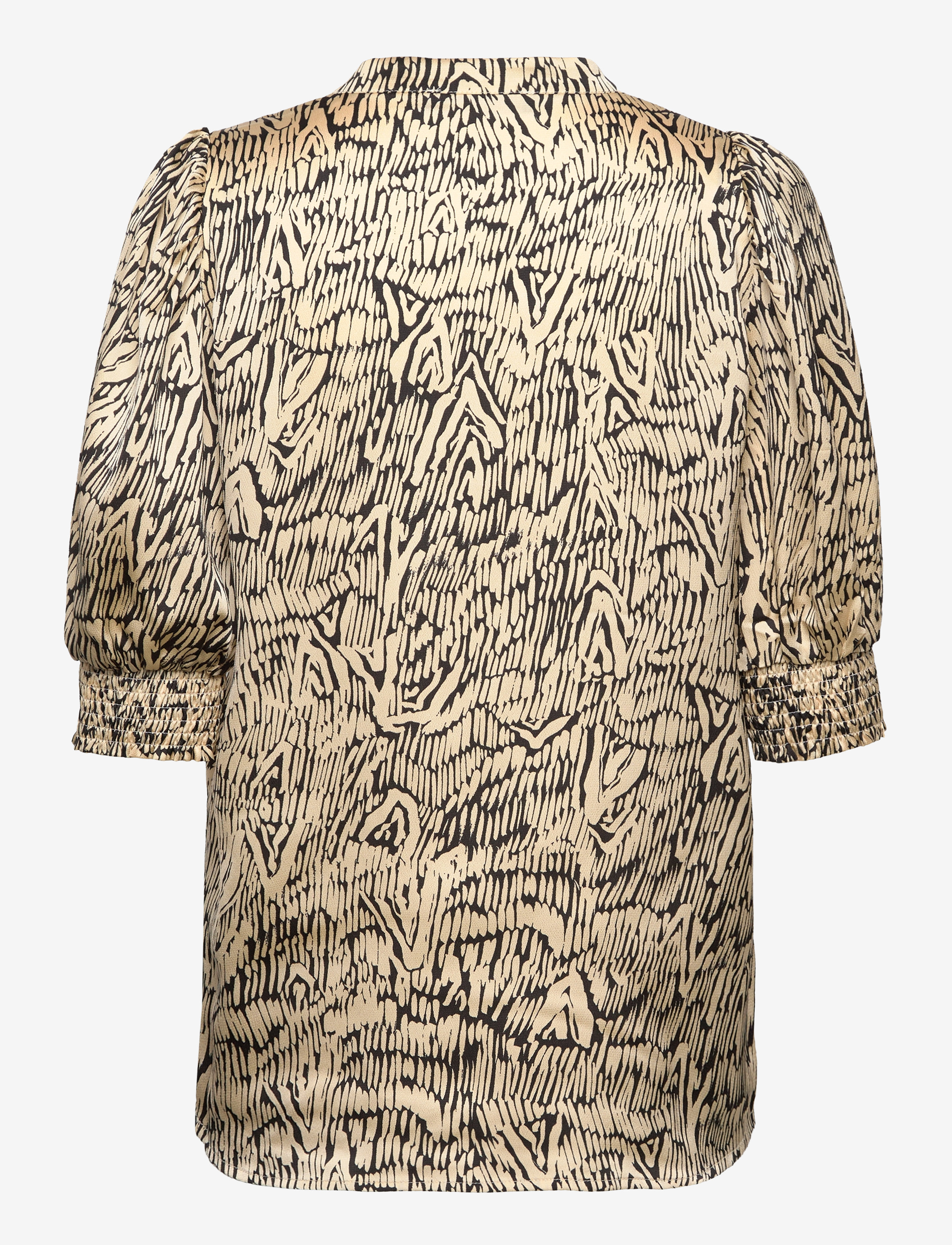 Bruuns Bazaar - AcaciaBBLicys shirt - blouses met korte mouwen - black  print - 1