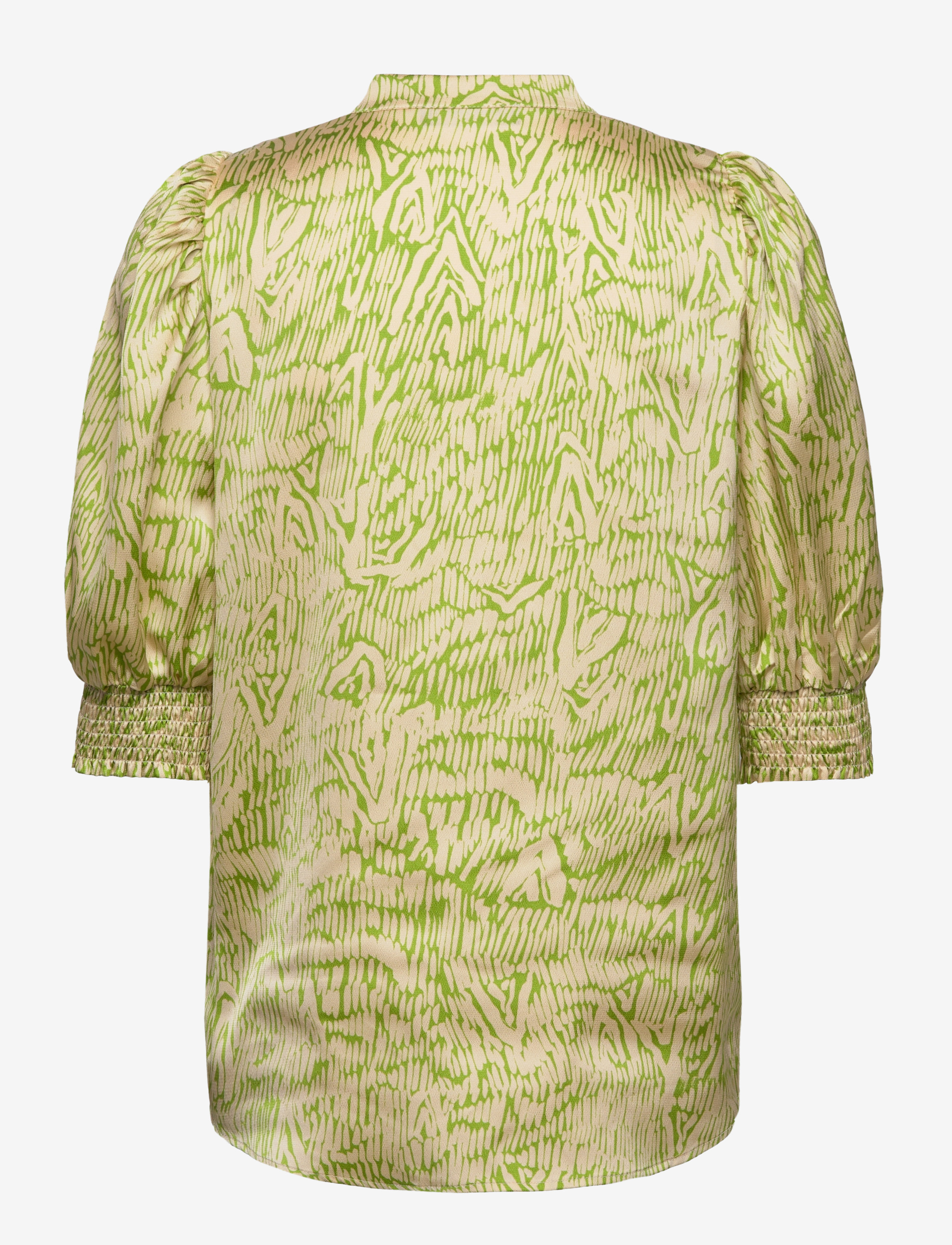 Bruuns Bazaar - AcaciaBBLicys shirt - lyhythihaiset puserot - moss green print - 1