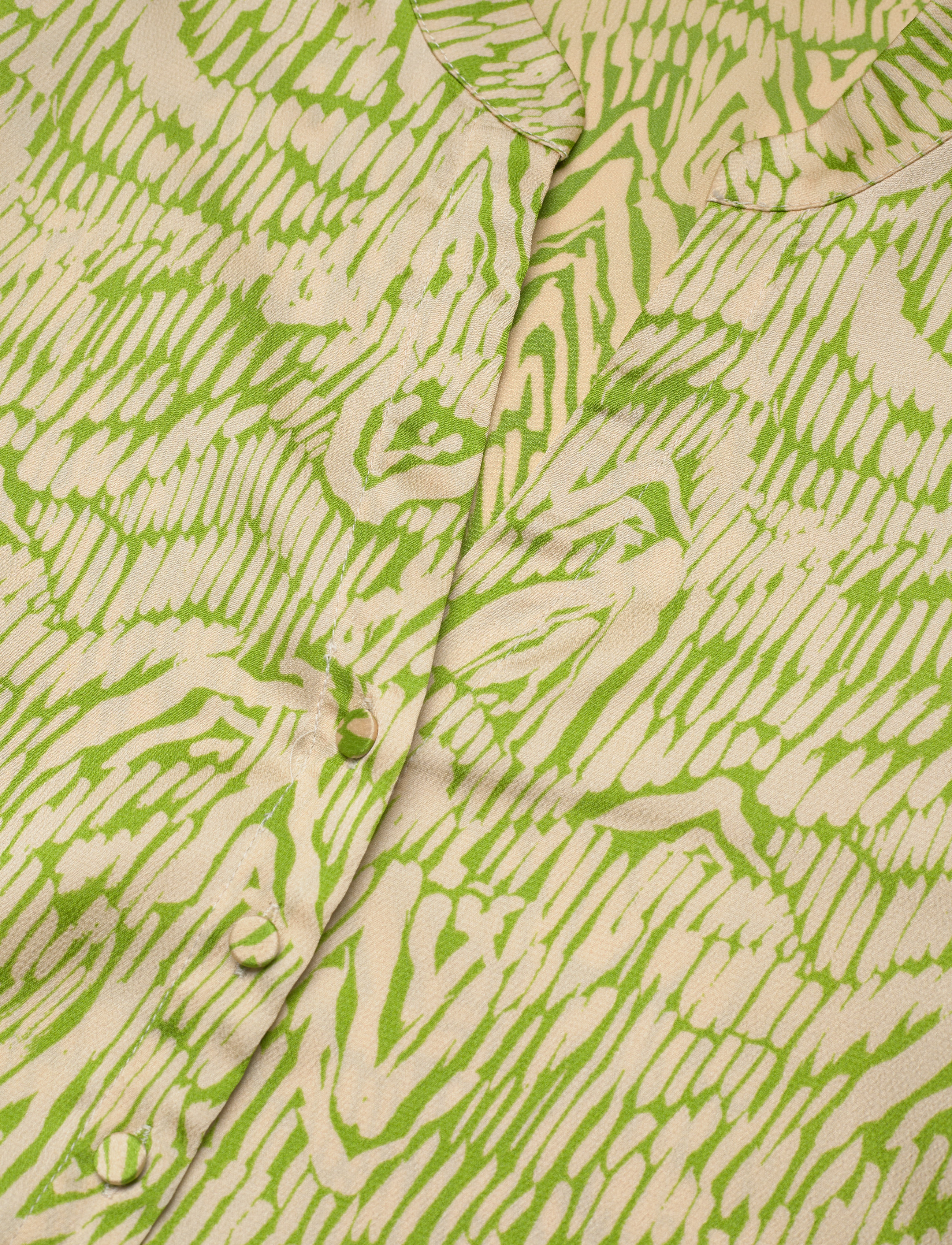 Bruuns Bazaar - AcaciaBBLicys shirt - lyhythihaiset puserot - moss green print - 2
