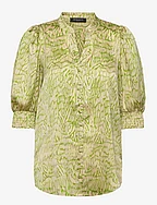 AcaciaBBLicys shirt - MOSS GREEN PRINT