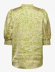 Bruuns Bazaar - AcaciaBBLicys shirt - kortärmade blusar - moss green print - 1