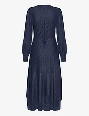 Bruuns Bazaar - PhloxBBNora dress - slå-om-kjoler - blue logo print - 1