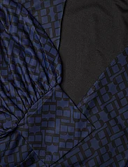 Bruuns Bazaar - PhloxBBNora dress - omslagskjoler - blue logo print - 3