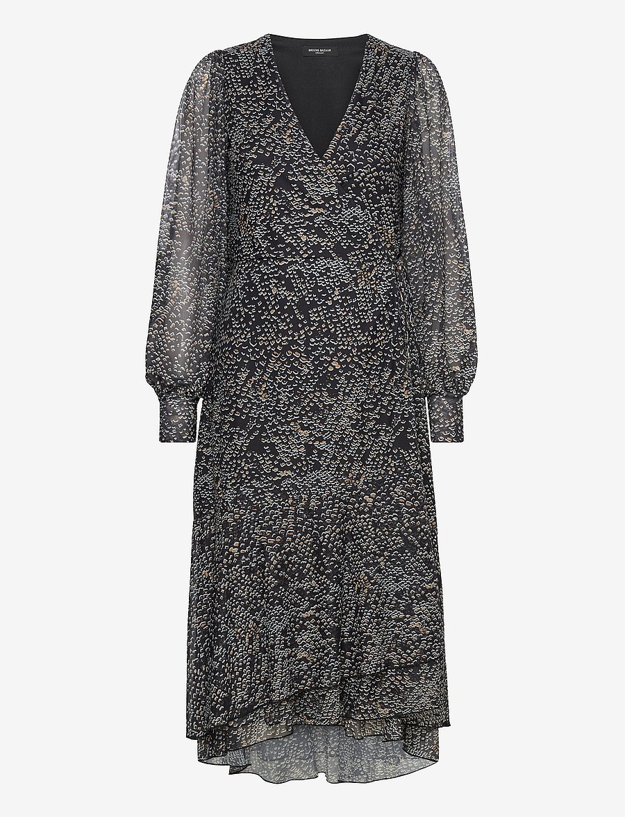 Bruuns Bazaar - PhloxBBNora dress - wickelkleider - dark aop - 0