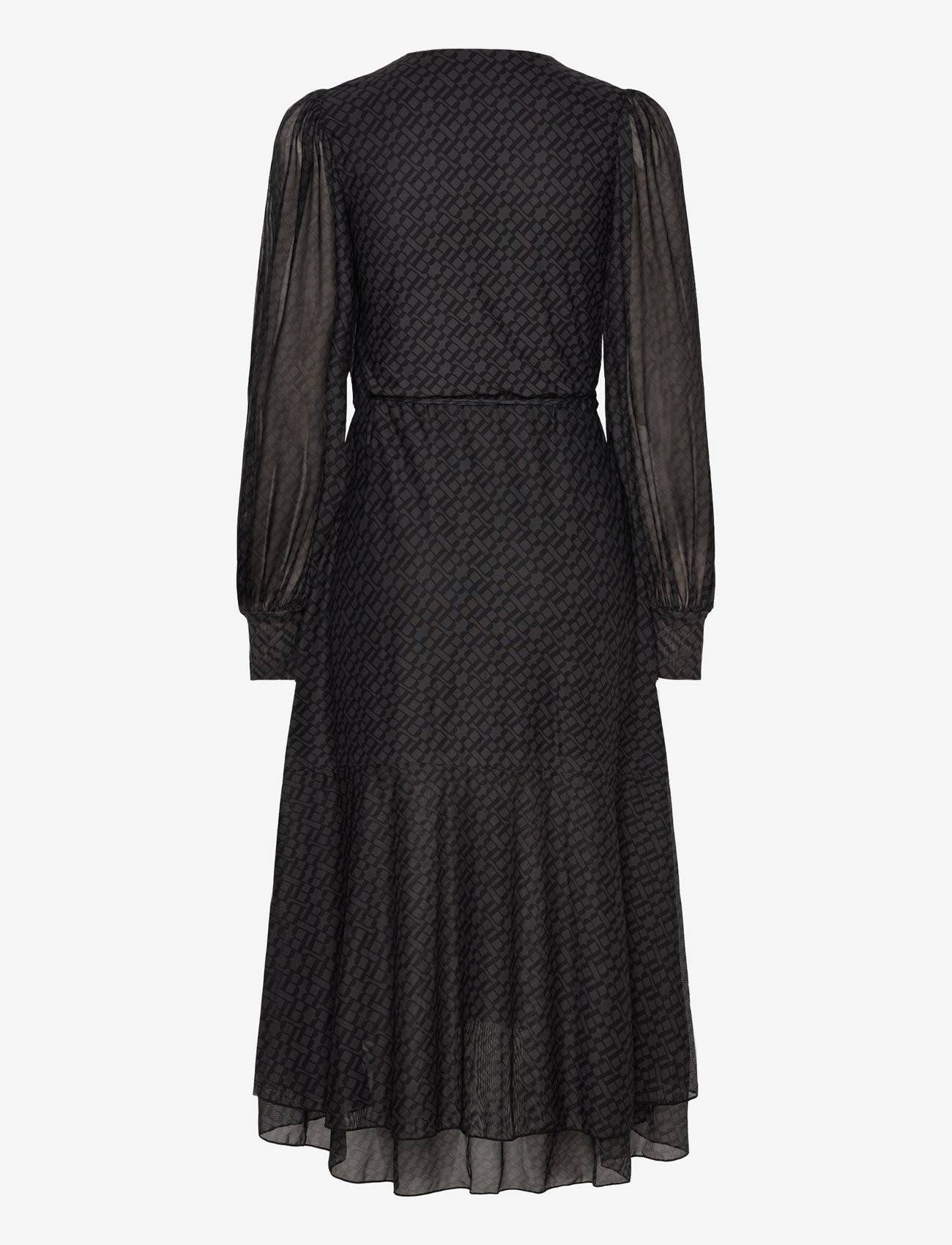 Bruuns Bazaar - PhloxBBNora dress - wrap dresses - grey logo print - 2